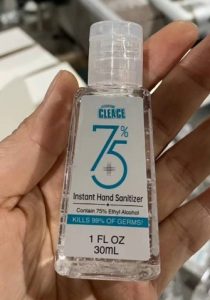 Instant hand sanitizer - 75% alcohol 30 ml