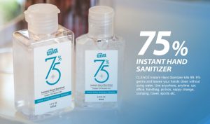 Instant hand sanitizer - 75% alcohol 60 ml